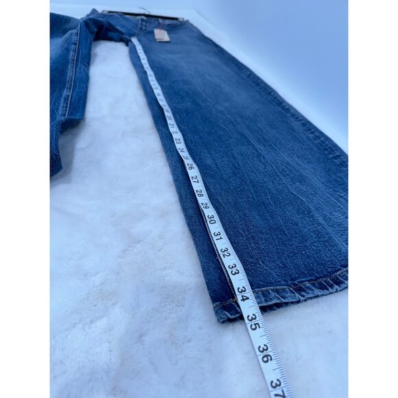 New Alice & Olivia Jeans Women's Size 26 TRISH MID RISE BAGGY JEAN brooklyn blue - Picture 7 of 15